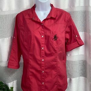 Harley Davidson Button Down Blouse